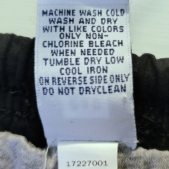 VTG GAP Track Pants Joggers Lined Side Stripe Ankle Zips 12 Black - Picture 11 of 13